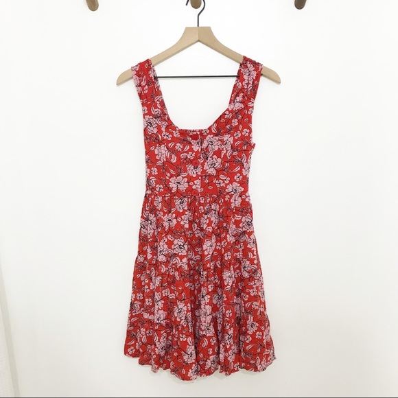 Band of Gypsies Dresses & Skirts - Band Of Gypsies Red Floral Summer Dress Sz Medium